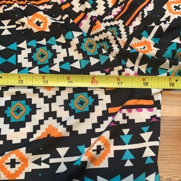 Jody California Abstract Geometric Pattern Boatneck Above Knee Dress Women’s M - Picture 11 of 12